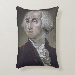 Porträt von George Washington, von 'Le Costume An Dekokissen