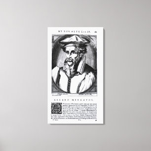 Porträt von Gerard Mercator Leinwanddruck