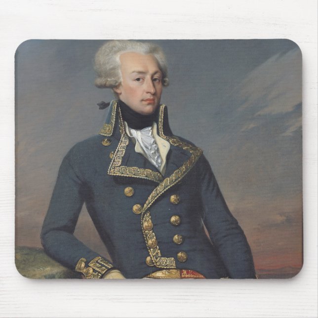 Porträt von Gilbert Motier als Leutnant Mousepad (Vorne)
