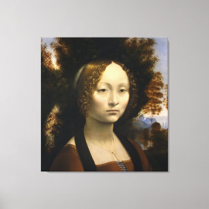 Porträt von Ginevra de Benci von Leonardo da Vinc Leinwanddruck