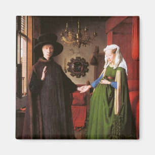 Porträt von Giovanni Arnolfini und seine Ehefrau Magnet