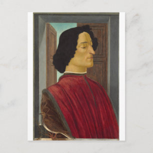Porträt von Giuliano de Medici von Botticelli Postkarte