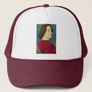 Porträt von Giuliano de 'Medici von Botticelli San Truckerkappe