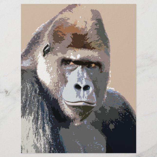Porträt von Gorilla (Vorderseite)