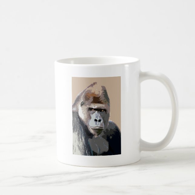 Porträt von Gorilla Tasse (Rechts)