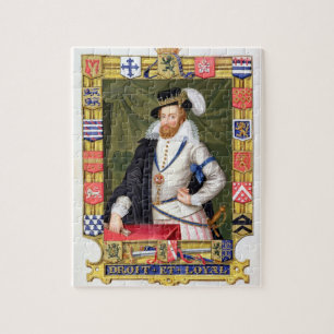 Porträt von Grafen Roberts Dudley (c.1532-88) von Puzzle