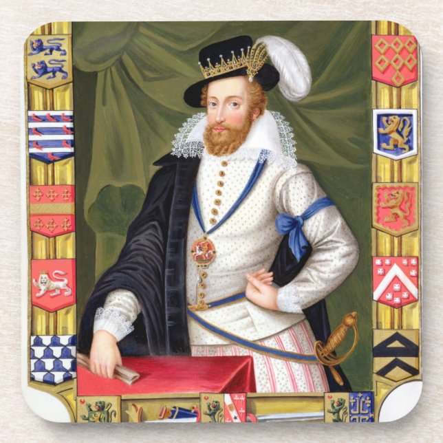Porträt von Grafen Roberts Dudley (c.1532-88) von Untersetzer (Vorderseite)