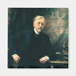 Porträt von Gustave Eiffel 1905 Magnet