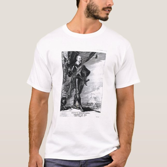 Porträt von Gustavus Adolphus das große T-Shirt (Vorderseite)