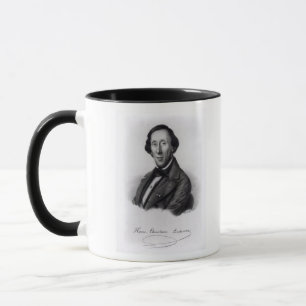 Porträt von Hans Christian Andersen Tasse