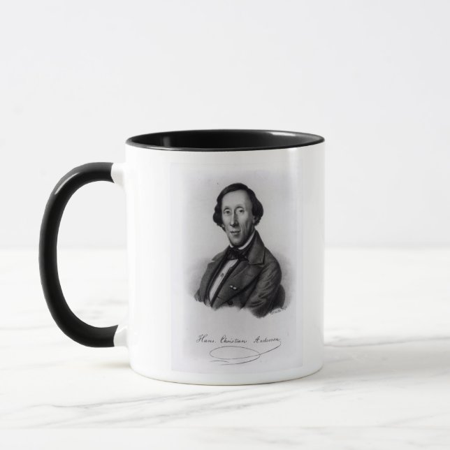 Porträt von Hans Christian Andersen Tasse (Links)