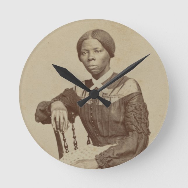 Porträt von Harriet Tubman | 1868-69 Runde Wanduhr (Vorderseite)