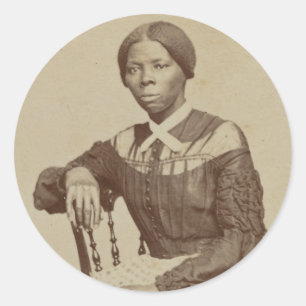 Porträt von Harriet Tubman   1868-69 Runder Aufkleber