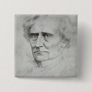 Porträt von Hector Berlioz Button