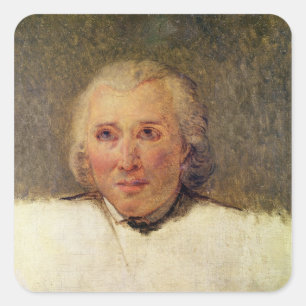Porträt von Henri Gregoire Quadratischer Aufkleber