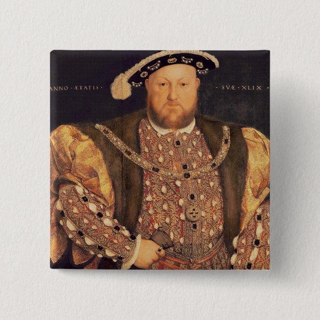Porträt von Henry VIII alterte 49, 1540 Button (Vorderseite)