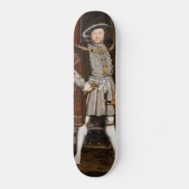 Porträt von Henry VIII durch Hans Holbein das Skateboard (Vorderseite)
