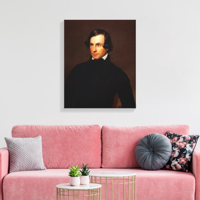 Porträt von Herrn Blodgett Leinwanddruck (Insitu (Wohnzimmer))