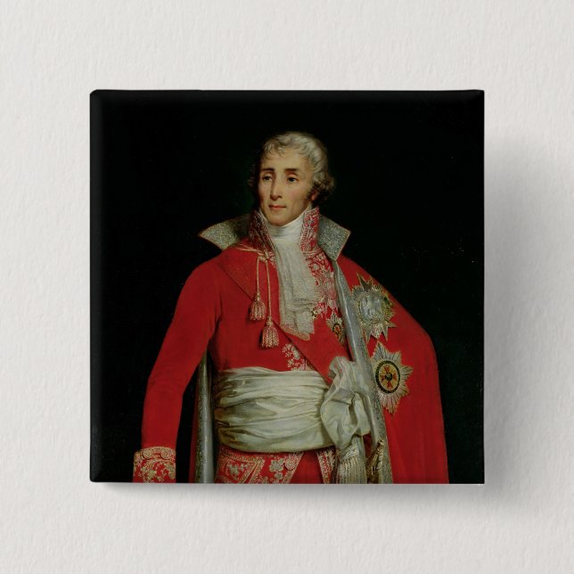 Porträt von Herzog Joseph-Fouche von Otranto Button (Vorderseite)