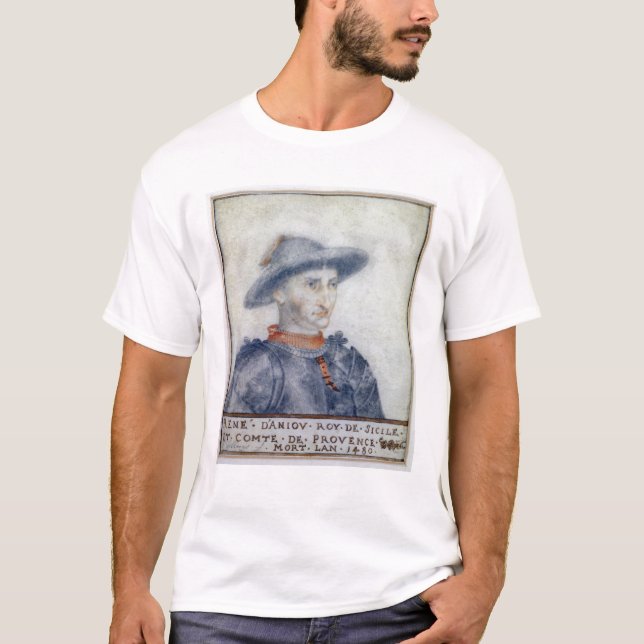Porträt von Herzog Rene-I von Anjou T-Shirt (Vorderseite)