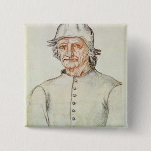 Porträt von Hieronymus Bosch Button