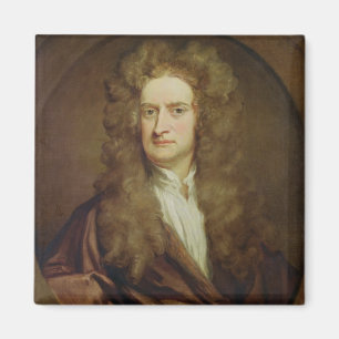 Porträt von Isaac Newton 1702 Magnet