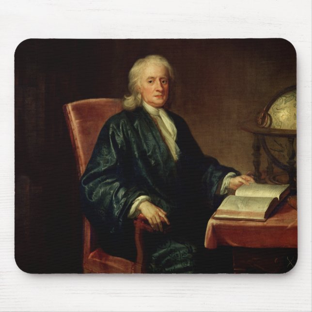 Porträt von Isaac Newton, c.1726 Mousepad (Vorne)