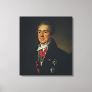 Porträt von Iwan Dmitriev, 1835 Leinwanddruck