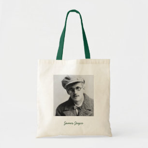 Porträt von James Joyce im Vintage-Stil Tragetasche