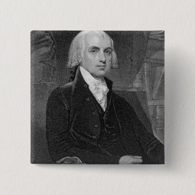 Porträt von James Madison, graviert von William A. Button (Vorderseite)