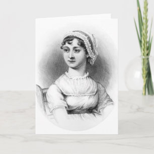 Porträt von Jane Austen Karte
