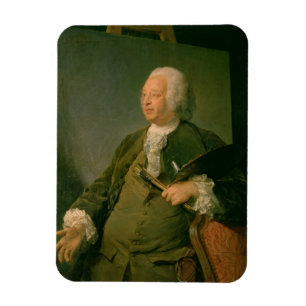 Porträt von Jean-Baptiste Oudry (1686-1755) c.175 Magnet