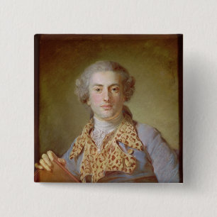 Porträt von Jean-Georges Noverre, 1764 Button