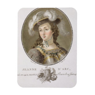 Porträt von Jeanne d'Arc (1412-31), 1787 (gefärb Magnet