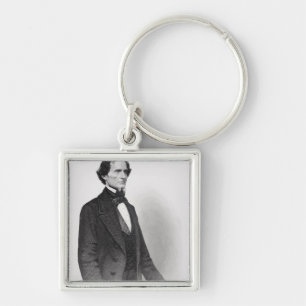 Porträt von Jefferson Davis Schlüsselanhänger