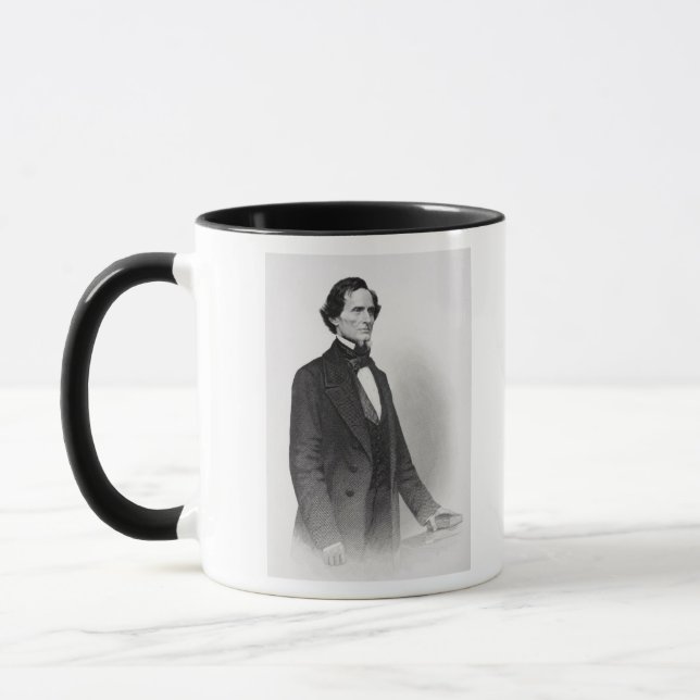 Porträt von Jefferson Davis Tasse (Links)
