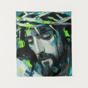Porträt von Jesus Christus (#3) Wandteppich