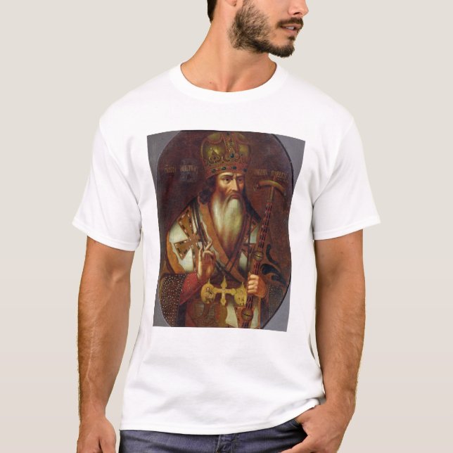 Porträt von Joachim, Patriarch von Moskau T-Shirt (Vorderseite)