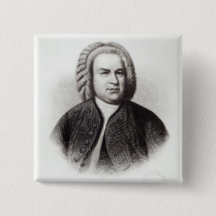 Porträt von Johann Sebastian Bach Button