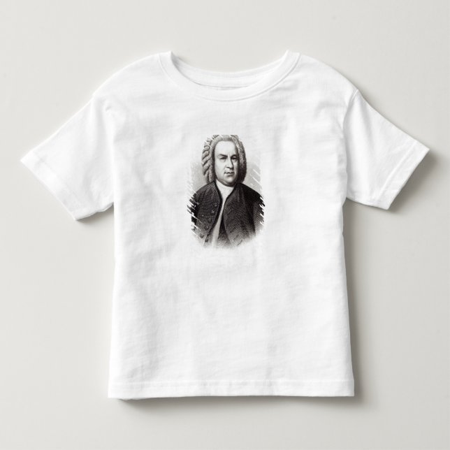 Porträt von Johann Sebastian Bach Kleinkind T-shirt (Vorderseite)