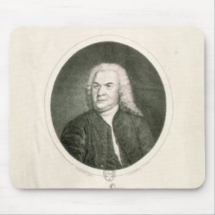 Porträt von Johann Sebastian Bach Mousepad