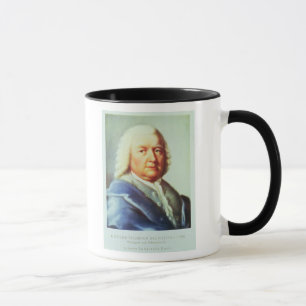 Porträt von Johann Sebastian Bach Tasse