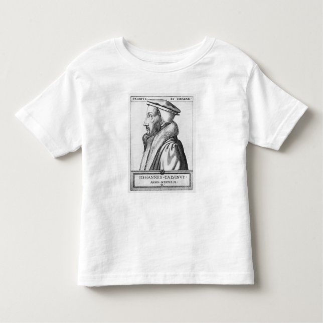 Porträt von Johannes Calvin alterte 53, 1564 Kleinkind T-shirt (Vorderseite)