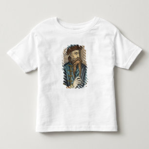 Porträt von Johannes Gutenberg 2 Kleinkind T-shirt