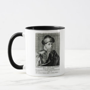 Porträt von Johannes Gutenberg Tasse