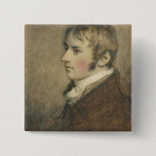 Porträt von John Constable (1776-1837) alterte Button