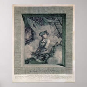 Porträt von John Paul Jones Poster