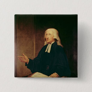 Porträt von John Wesley 1788 Button