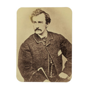 Porträt von John Wilkes Booth   1861-65 Magnet