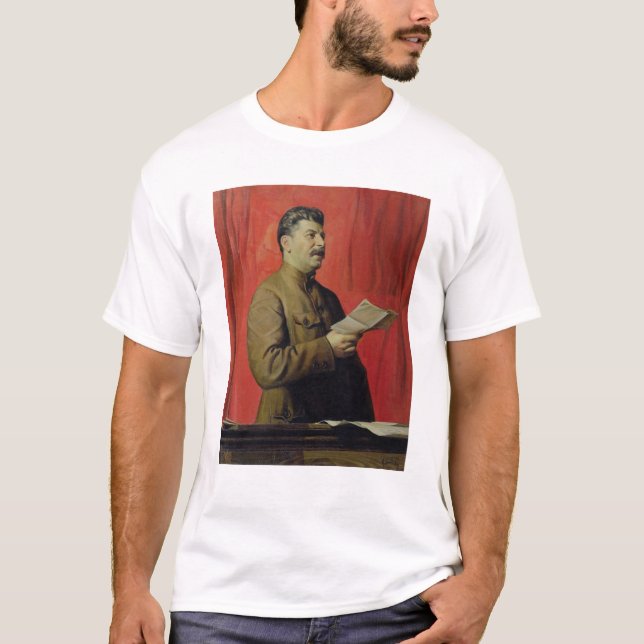 Porträt von Josif Stalin, 1933 T-Shirt (Vorderseite)